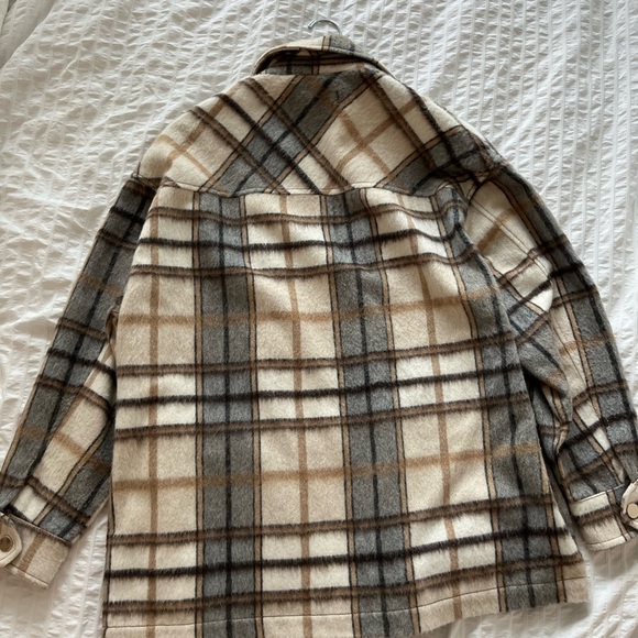 Zara Neutral Plaid Jacket - Picture 7 of 7